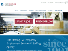 Tablet Screenshot of elitestaffinginc.com